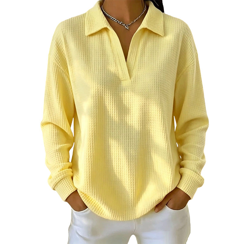 👚🧶 Jetzt im Trend – Waffelstrick-Oberteil – feminin und leicht