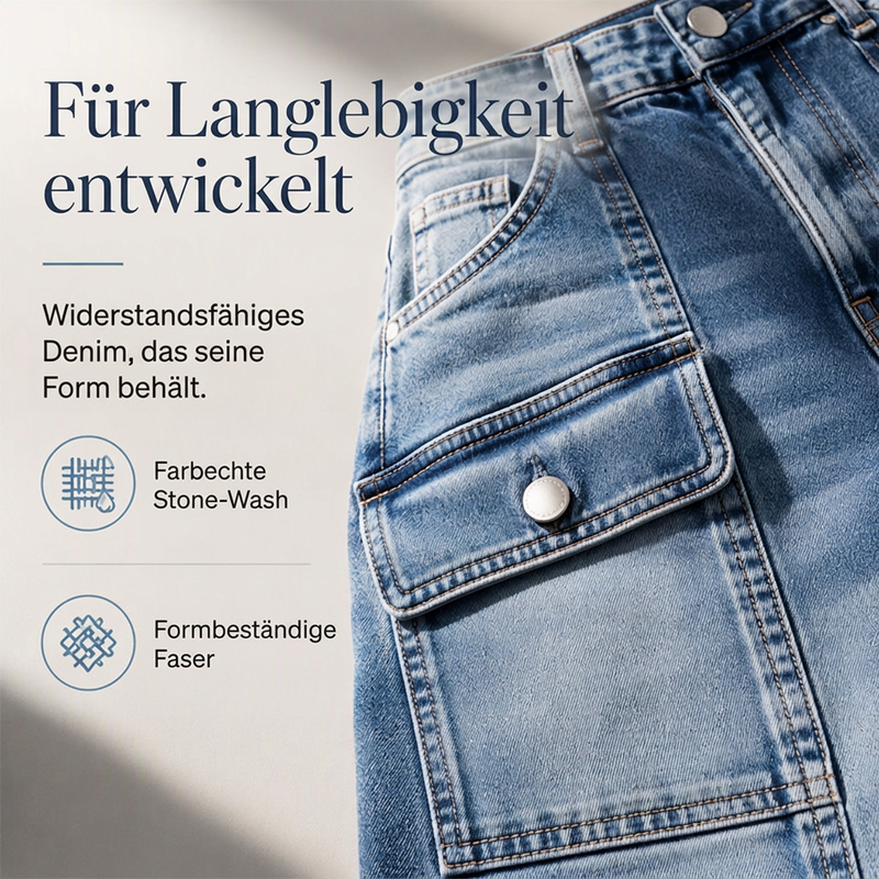 📢🎉50%Rabatt!!!🛍️✨Hochtaillierte, elastische Jeans mit geradem Bein für Damen