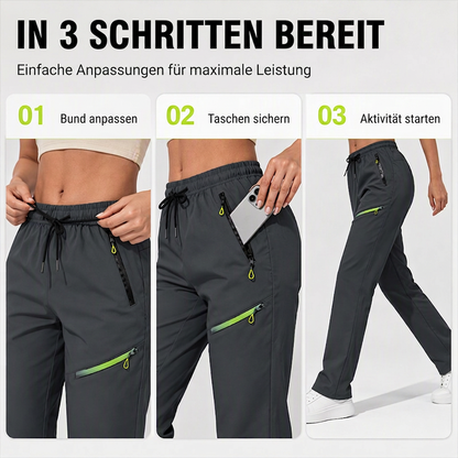 📢📢50% Rabatt!!! 🎉✨ Legere Sport-/Traininghosen für Damen mit Reißverschlusstaschen