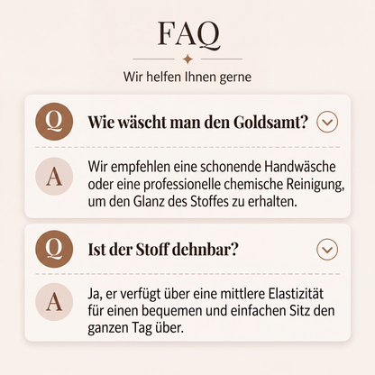 Samt-Hochbund-Hosen mit weitem Bein für Damen