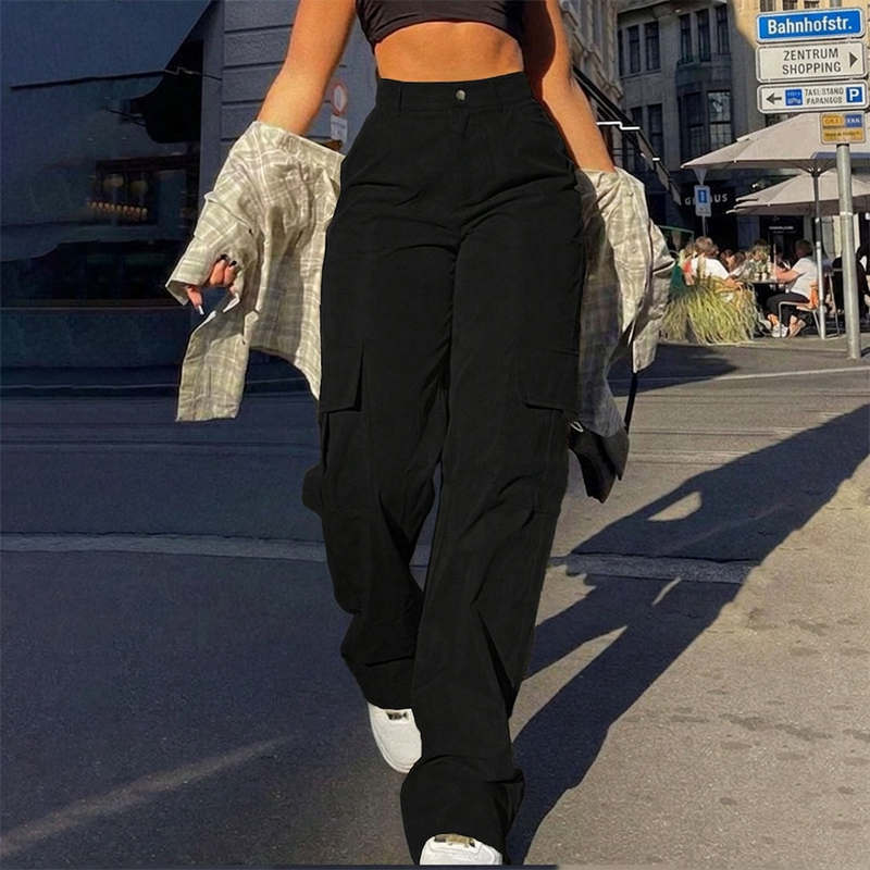 👖 50% Rabatt | Optisch längere Beine & praktische Cargo-Taschen – Damen High-Waist Hose