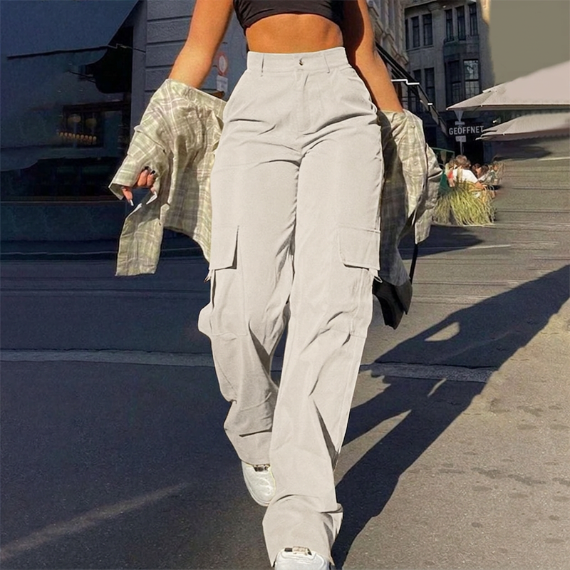👖 50% Rabatt | Optisch längere Beine & praktische Cargo-Taschen – Damen High-Waist Hose