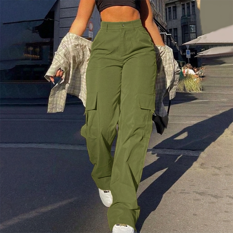 👖 50% Rabatt | Optisch längere Beine & praktische Cargo-Taschen – Damen High-Waist Hose