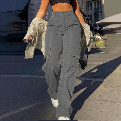 👖 50% Rabatt | Optisch längere Beine & praktische Cargo-Taschen – Damen High-Waist Hose