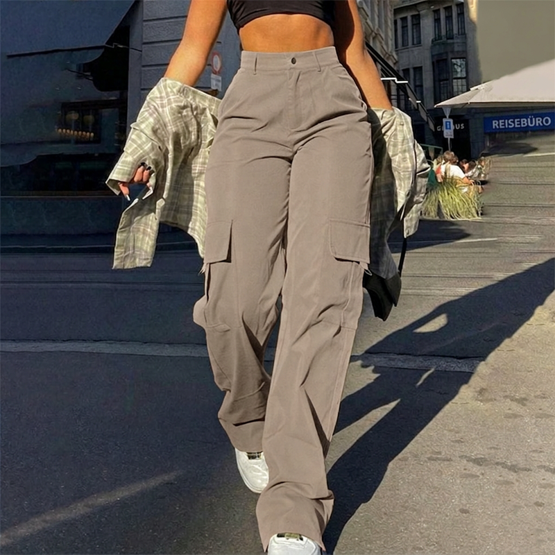 👖 50% Rabatt | Optisch längere Beine & praktische Cargo-Taschen – Damen High-Waist Hose