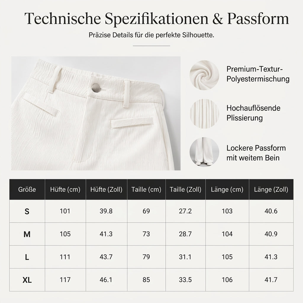 🎉 Qualität trifft auf halben Preis – das ist das Deal des Monats!Damen-Cord-Hochbund-Hosen mit weitem Bein