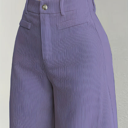 🎉 Qualität trifft auf halben Preis – das ist das Deal des Monats!Damen-Cord-Hochbund-Hosen mit weitem Bein