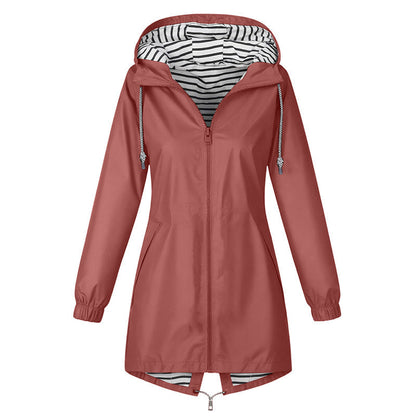 📢📢50% Rabatt!!! 🎉✨ Wasserdichte Outdoor-Kapuzenjacke für Damen – Wasserdichtes Material, atmungsaktiver Stoff und praktische Kapuze – perfekt für Wanderungen, Outdoor-Abenteuer & den aktiven Alltag. Jetzt -50%!