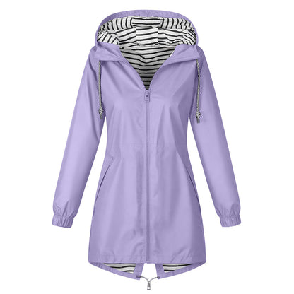 📢📢50% Rabatt!!! 🎉✨ Wasserdichte Outdoor-Kapuzenjacke für Damen – Wasserdichtes Material, atmungsaktiver Stoff und praktische Kapuze – perfekt für Wanderungen, Outdoor-Abenteuer & den aktiven Alltag. Jetzt -50%!