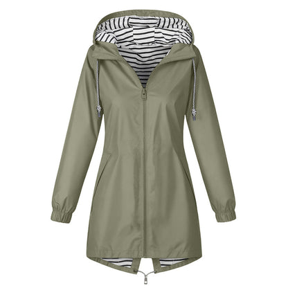 📢📢50% Rabatt!!! 🎉✨ Wasserdichte Outdoor-Kapuzenjacke für Damen – Wasserdichtes Material, atmungsaktiver Stoff und praktische Kapuze – perfekt für Wanderungen, Outdoor-Abenteuer & den aktiven Alltag. Jetzt -50%!