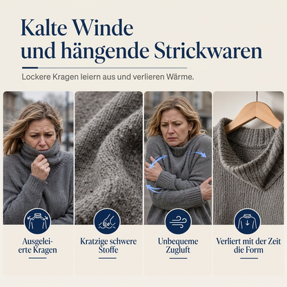 📢📢50%Rabatt!!!🎉✨Legerer Strickpullover mit Rollkragen in Unifarbe