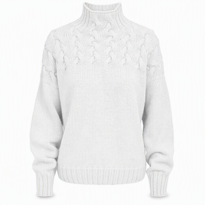 📢📢50%Rabatt!!!🎉✨Legerer Strickpullover mit Rollkragen in Unifarbe