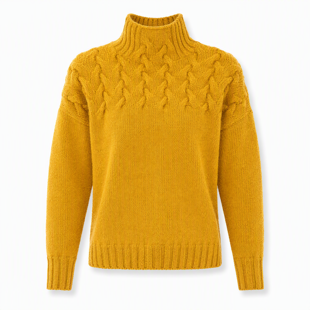 📢📢50%Rabatt!!!🎉✨Legerer Strickpullover mit Rollkragen in Unifarbe