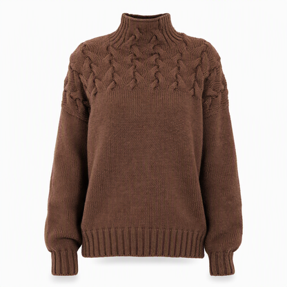 📢📢50%Rabatt!!!🎉✨Legerer Strickpullover mit Rollkragen in Unifarbe