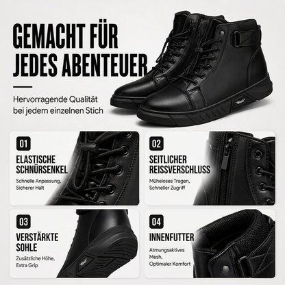 🔥Beliebtes Produkt ！✨Wasserdichte Kampfstiefel aus echtem Leder für Herren
