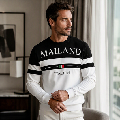 📢📢50%Rabatt!!!🎉✨Bedrucktes Sweatshirt Milano Italia für Herren