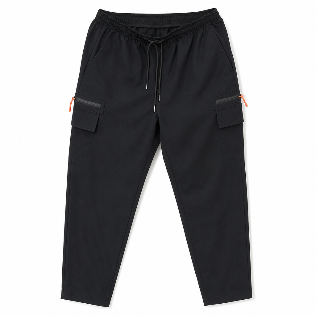 Legere Damen-Cargo-Jogginghose, lockere Passform, schnell trocknend, atmungsaktiv, lange Hose mit Taschen