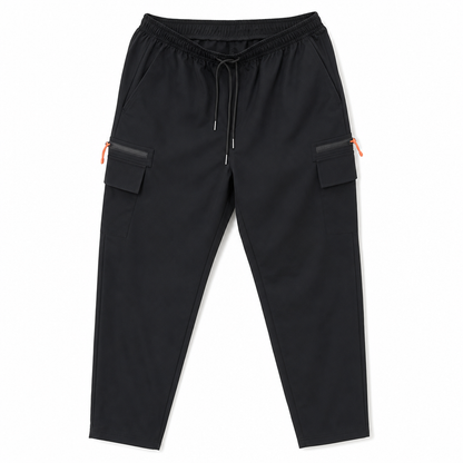 Legere Damen-Cargo-Jogginghose, lockere Passform, schnell trocknend, atmungsaktiv, lange Hose mit Taschen