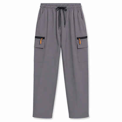 Legere Damen-Cargo-Jogginghose, lockere Passform, schnell trocknend, atmungsaktiv, lange Hose mit Taschen