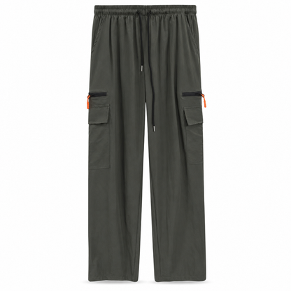 Legere Damen-Cargo-Jogginghose, lockere Passform, schnell trocknend, atmungsaktiv, lange Hose mit Taschen