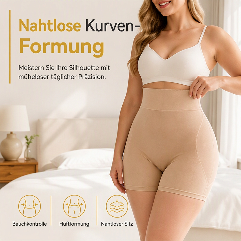 📢📢50%Rabatt!!!🎉✨Hoch sitzende, gepolsterte Shapewear-Shorts für Damen mit Bauchweg-Effekt
