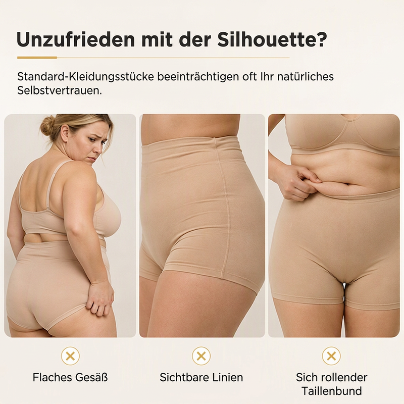 📢📢50%Rabatt!!!🎉✨Hoch sitzende, gepolsterte Shapewear-Shorts für Damen mit Bauchweg-Effekt