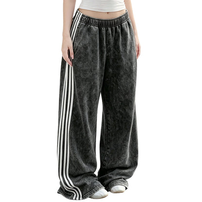 📢🎉50%Rabatt!!!🛍️✨Weite Damen-Sweathose mit Seitenstreifen