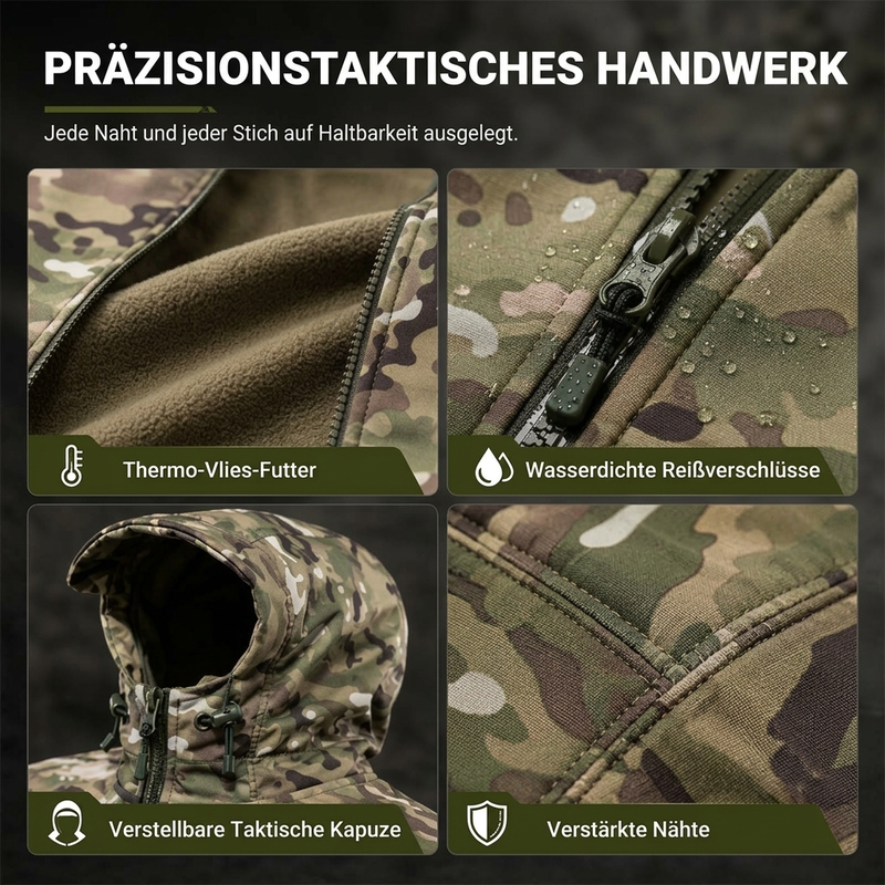 📢🎉50%Rabatt!!!🛍️✨Winddichte taktische Outdoor-Kapuzenjacke für Herren