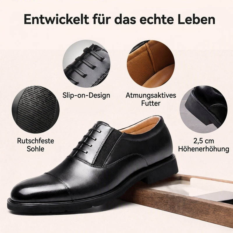 Herrschaftliche Business-Lederschuhe für Herren