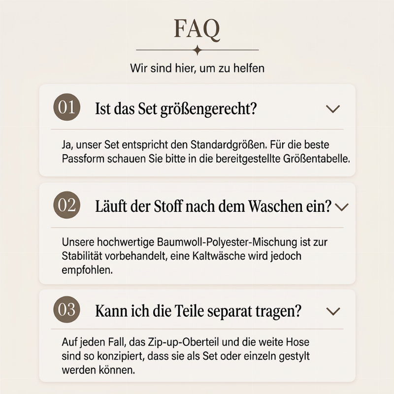 🏅 2000 Stück in 3 Tagen verkauft – schnell sein! Damen-Set aus kurz geschnittenem Sweatshirt mit Reißverschluss und Weithosen