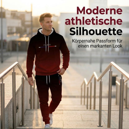 📢📢50%Rabatt!!!🎉🔥 Komplett mit Hoodie & Hose — Mit Kängurutasche und Kordelzug am Bund. Perfekt für das Gym und die Straße!-6